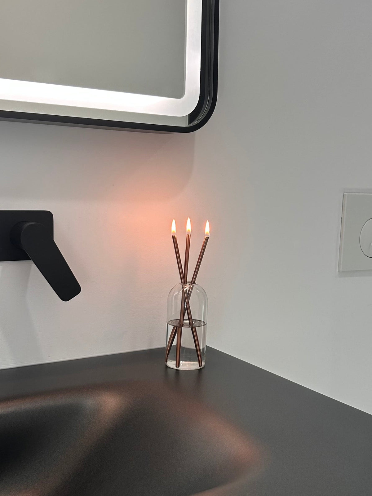 CHANDELLE ÉTERNELLE BÂTON ROSE GOLD