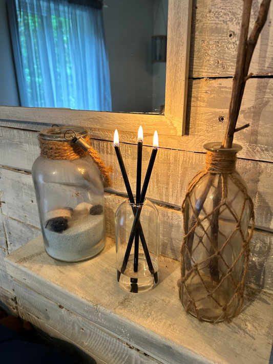 LOT DE 2 CHANDELLES ÉTERNELLES