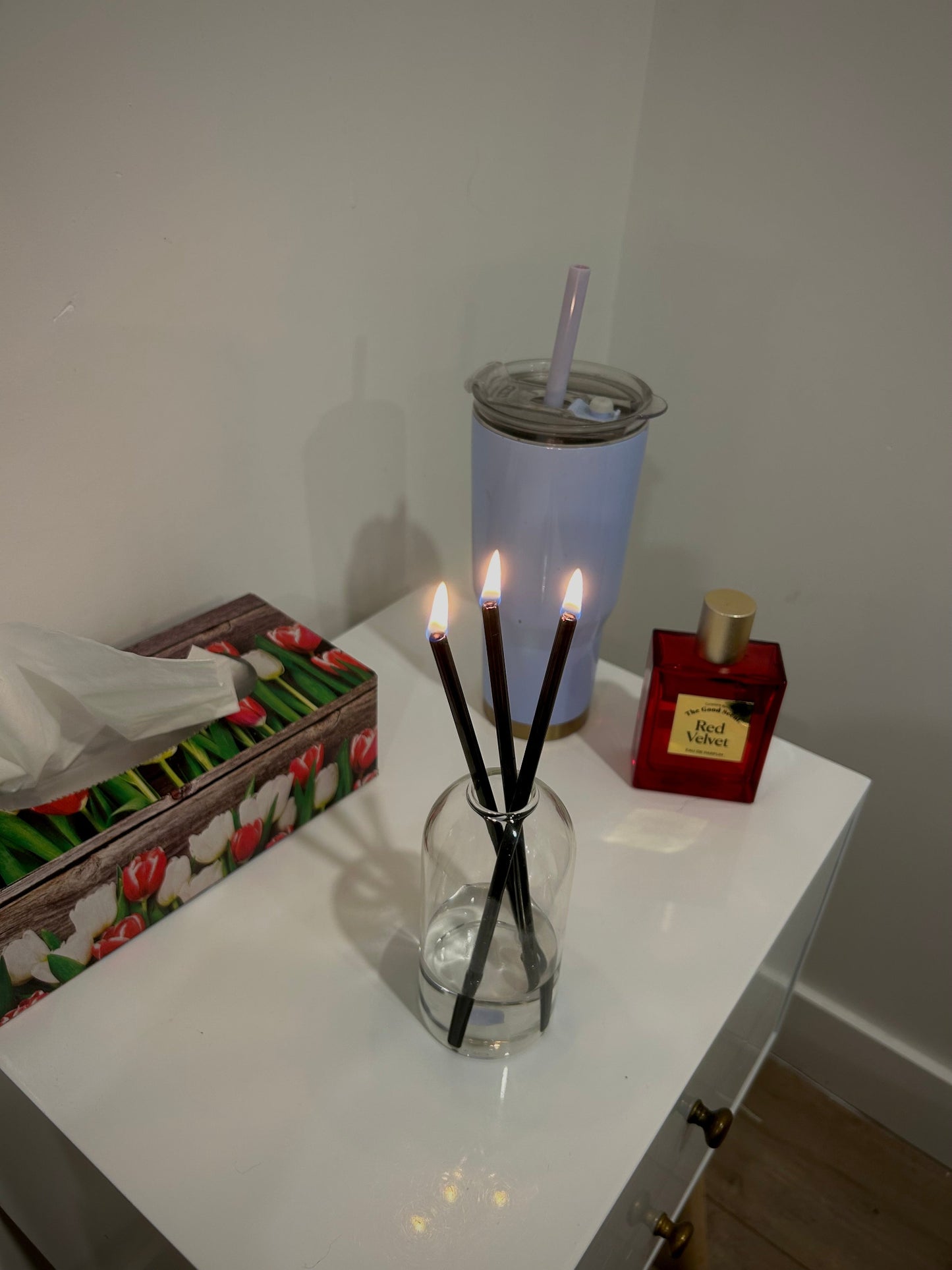 CHANDELLE ÉTERNELLE BÂTON NOIR