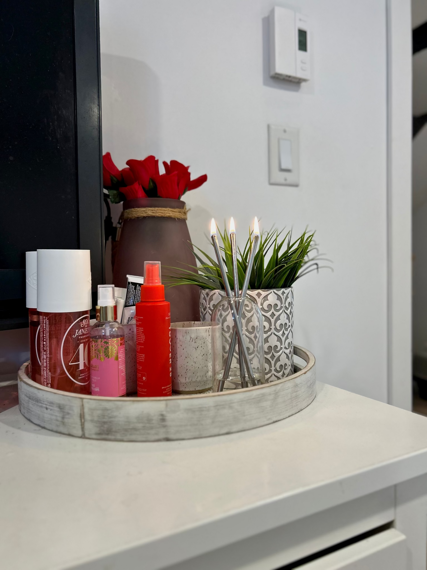 Everlasting candle silver stick