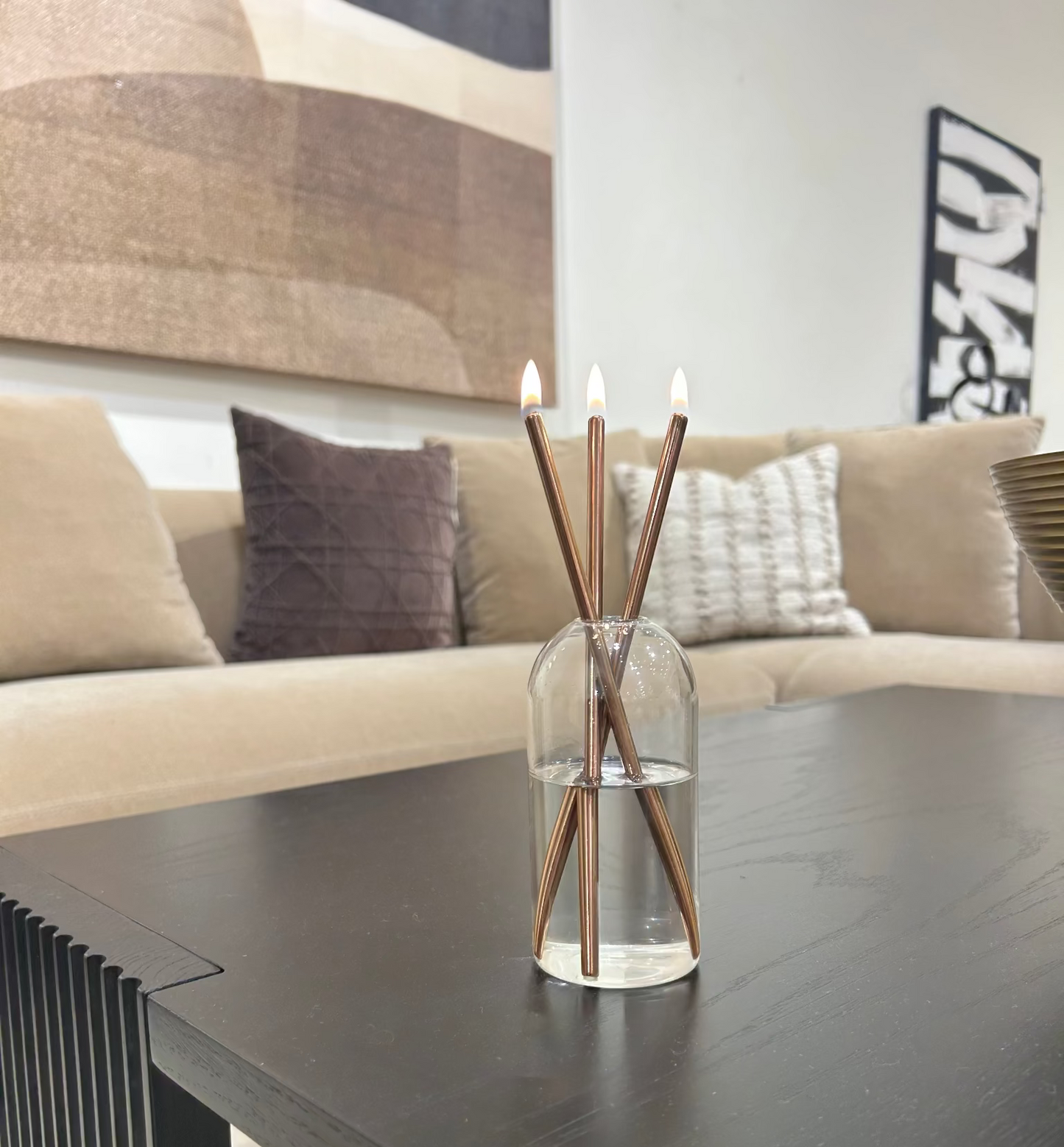 LOT DE 2 CHANDELLES ÉTERNELLES