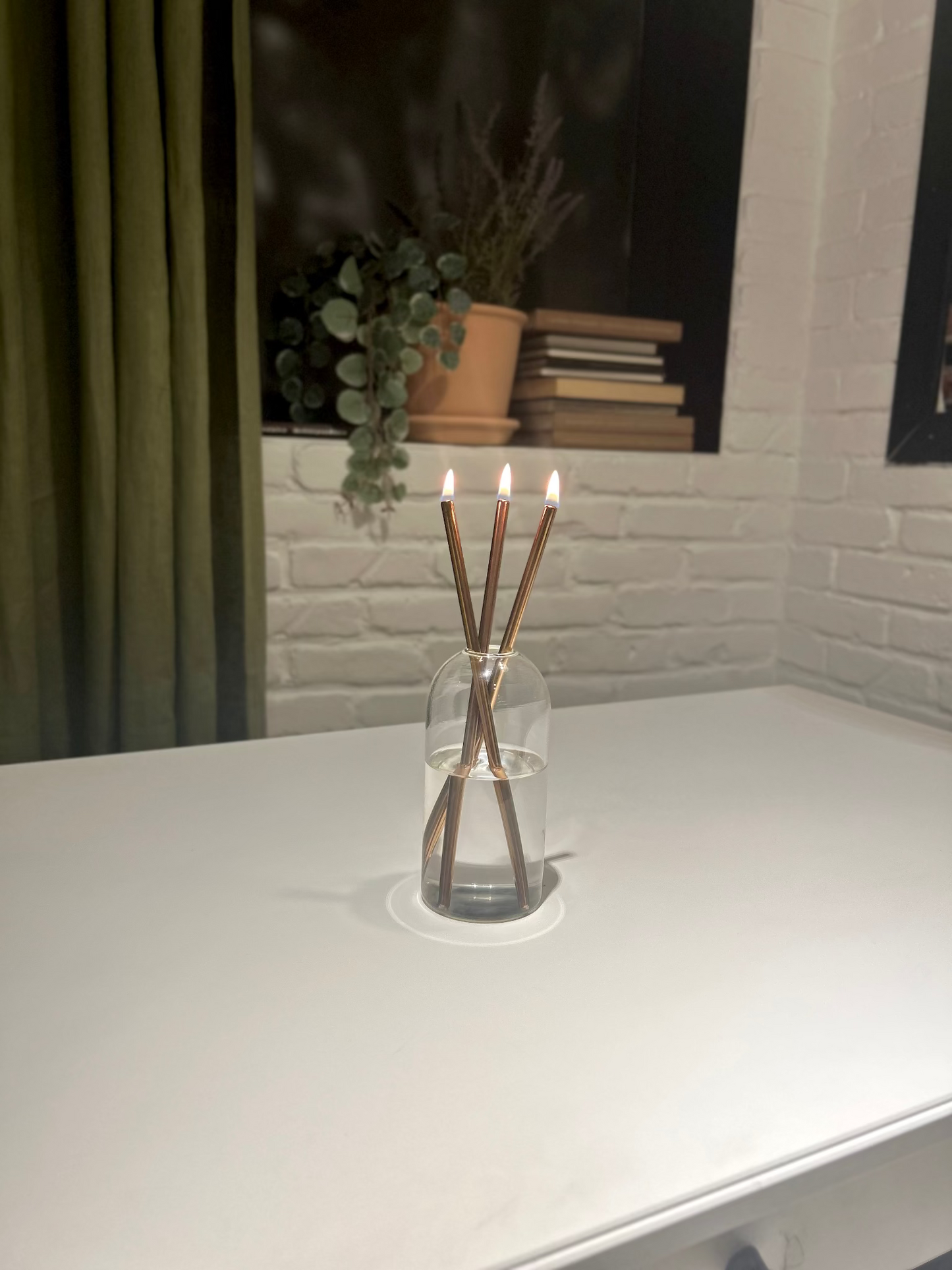 CHANDELLE ÉTERNELLE BÂTON ROSE GOLD