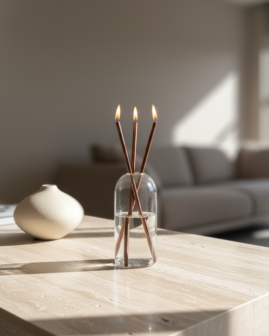 CHANDELLE ÉTERNELLE BÂTON ROSE GOLD