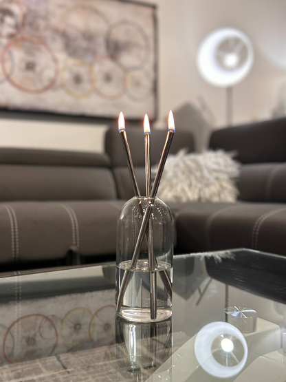 CHANDELLE ÉTERNELLE BÂTON ARGENT