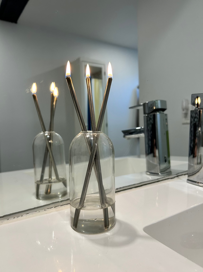 CHANDELLE ÉTERNELLE BÂTON ARGENT